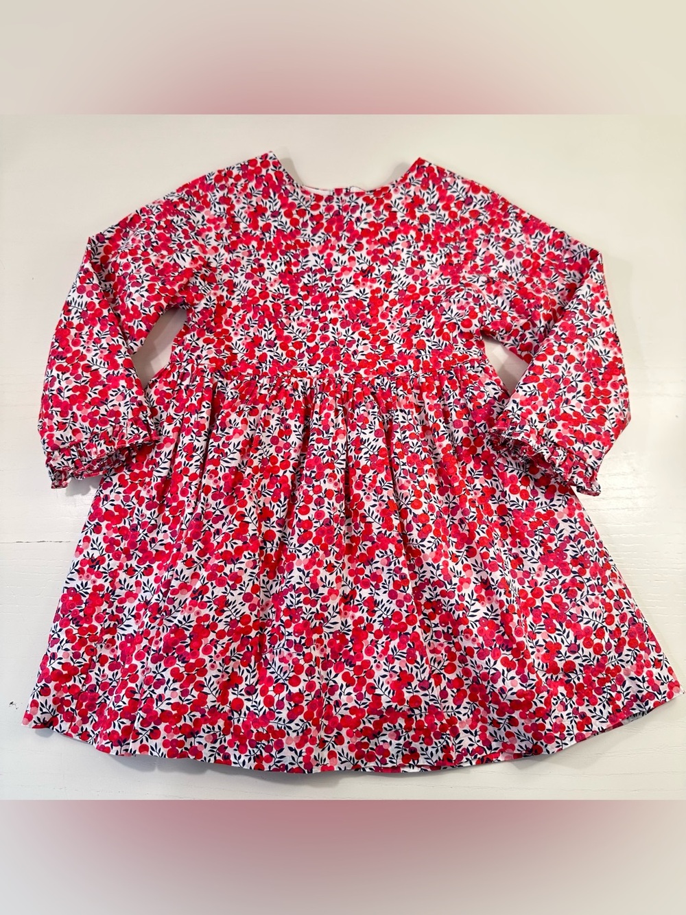 Jacadi Liberty Print Cherries Dress 36M